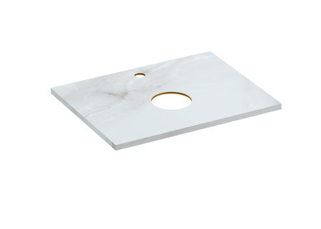 Столешница Cersanit STONE из керамогранита Aura 60x45x2 светло-серый сатиновый 63857